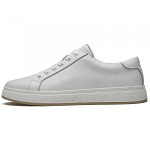 Mulinsen Мужские скейтерские кеды белые, цвет White[Leather Shoe Size: Athletic Shoes 41 = Size 40 in This Model]
