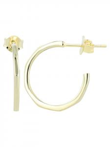 Adeliás Женские серьги из серебра 925 пробы с золотым покрытием