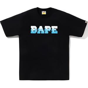 Футболка Flame Bape Logo A BATHING APE, черная красная