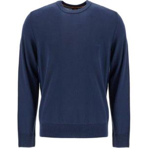 Свитер с вышивкой логотипа Boss HUGO BOSS, темно-синий