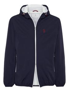 Куртка-бомбер на молнии Brunello Cucinelli, синий