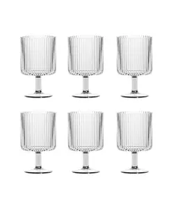 Стаканы-Бокалы Mesa из акрила премиум-класса, набор из 6 штук Abode Homewares, clear