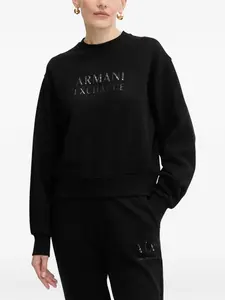 Свитшот с логотипом Armani Exchange, черный