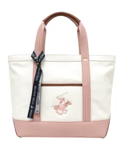 Сумка-шоппер из искусственной кожи BEVERLY HILLS POLO CLUB, размер L, цвет Wh/Ppk/Ppk