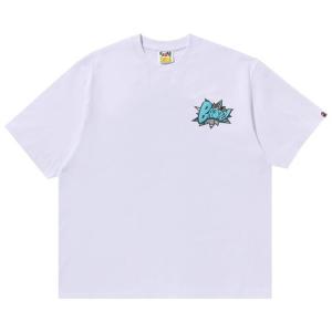 Футболка BAPE Graffiti Relaxed Fit 'White', белый