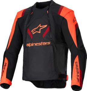 Текстильная мотоциклетная куртка Alpinestars t-stunt air, Black/Neon Red