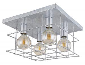 Потолочный светильник Globo, 40x40x26 см, цинковый