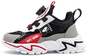 Детская повседневная обувь для детей, кроссовки, кроссовки Snoopy, цвет Black Gray Red