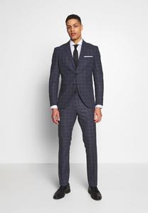 Костюм SLHSLIM MAZEAIR CHECK SUIT Selected Homme, цвет dark blue/white
