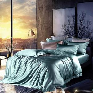 Orose Комплект постельного белья Orose шелковый 25 momme плотный классический стиль премиальный Pea Green