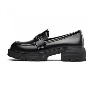 Лоферы женские черный Kekafu