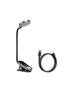 Baseus Светодиодная лампа с зажимом, серая мини-лампа с батареей 350 мАч и временем зарядки 2 часа, серого цвета