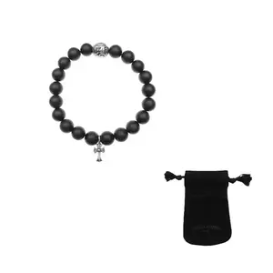 Chrome Hearts Браслет Obsidian Unisex Black