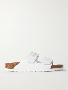 Сандалии Arizona из фактурной кожи Birkenstock, белый