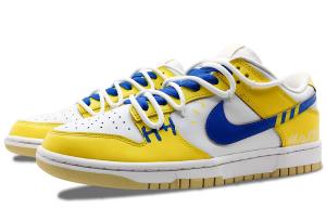 Кроссовки Nike Dunk Skateboarding Shoes Men Low-top Blue, желтый