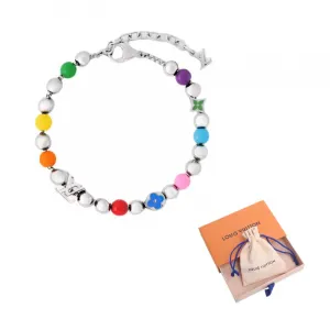 LOUIS VUITTON Металлический, эмалевый браслет Men's Multicolor
