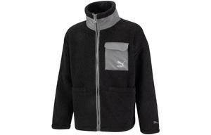 Бархатная куртка унисекс Puma, цвет Black