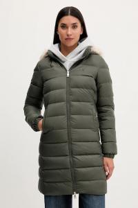 Пуховик Tommy Jeans, зеленый