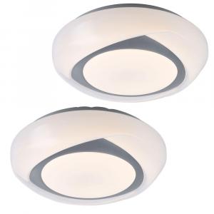 Globo Lighting Светодиодный потолочный светильник Malik металлический белый