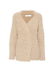 Кардиган с длинными рукавами и V-образным вырезом Liska, бежевый