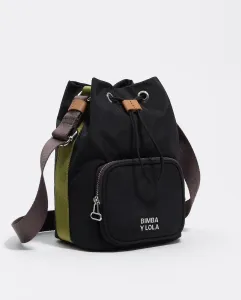 Миниатюрная женская сумка через плечо из нейлона Bimba y Lola, черный