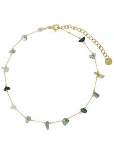 Adeliás Женский кулон из нержавеющей стали с золотой жемчужиной