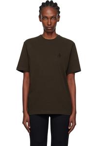 Jw Anderson Футболка с вышивкой в виде коричневого якоря