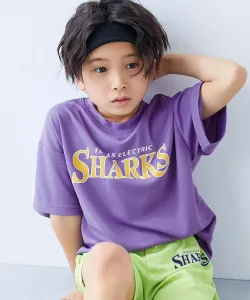 Быстросохнущая, гладкая и эластичная сетчатая спортивная футболка Devilabo с коротким рукавом Devirock, цвет 006-Logo 3-Violet