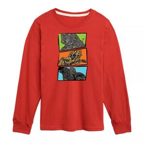 Футболка с рисунком «Максимальное действие» для мальчиков 8–20 лет «Трансформеры: восстание зверей» Licensed Character, красный