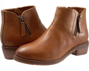 Ботильоны Roselle WW Luggage Leather Double Zip Ankle Boots HAWK545 Softwalk