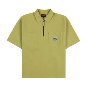 Поло Pleasures Electron Zip Polo, Olive