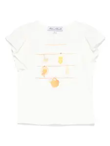 Топ с круглым вырезом Tartine Et Chocolat, белый