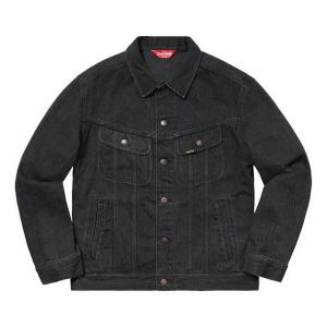 Куртка york painted trucker jacket 'black purple' Supreme, черный
