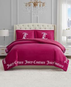 Двустороннее бархатное одеяло, размер Twin/Twin XL Juicy Couture, ярко-розовый