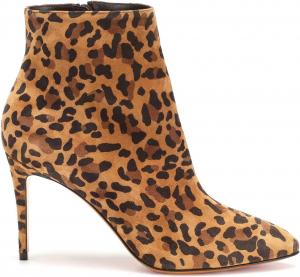 Ботильоны на высоком каблуке FOWT с леопардовым принтом, короткие ботинки с животным узором, шпилька, заостренный носок, боковая молния, цветные ботильоны для работы, повседневной носки и покупок, повседневная обувь, размеры 4-16 US