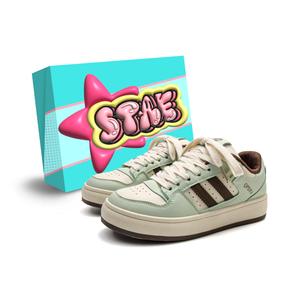 Женские нескользящие износостойкие низкие кроссовки для скейтбординга. Коробка в комплекте STAE, Almond Yellow