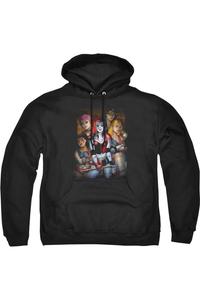 Толстовка с капюшоном Batman Bad Girls для взрослых Gildan, черный