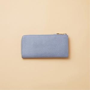 Длинный кошелек TOPKAPI/(W) из итальянской кожи с тиснением под ящерицу, большой молнией и боковым отделением от LUCIA.