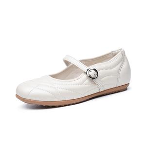 AOKANG Мэри Джейн туфли женские бежевые, цвет Beige