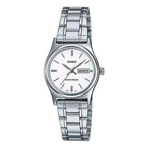 Часы CASIO Steel Bracelet Water Resistant Quartz Waterproof White Analog, белый