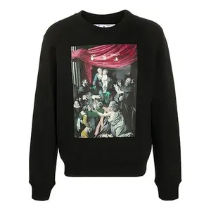Толстовка fw20 caravaggio painting sweater Off-White, черный