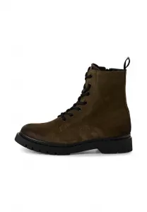 Ботильоны на шнуровке Tamaris, Olive Suede