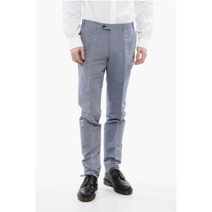 CC COLLECTION Брюки из хлопка пике с 4 карманами Corneliani, Light Blue