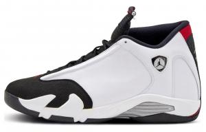 Кроссовки Air Jordan 14 Vintage Basketball Shoes Men Mid-top White/Black, белый/черный