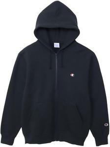 Мужская толстовка Champion C3-Q103 на молнии, 100% хлопок, с длинным рукавом, классический дизайн, вышивка в одну точку, толстовка с капюшоном на молнии, темно-синий
