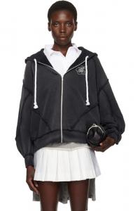 Черная толстовка с капюшоном Surf ABRA