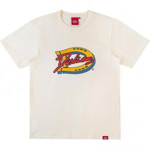 Футболка унисекс кремово-белая Dickies, кремовый/белый