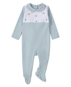 Детский футбольный комбинезон для мальчиков "Sail On" с декоративными вставками MeMoi, Blue