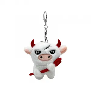 Забавная маленькая корова вилка игрушка животное корова плюшевый кулон 12см высота 77 SEVEN DREAM
