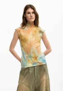 Футболка с фактурным принтом Desigual, Pink